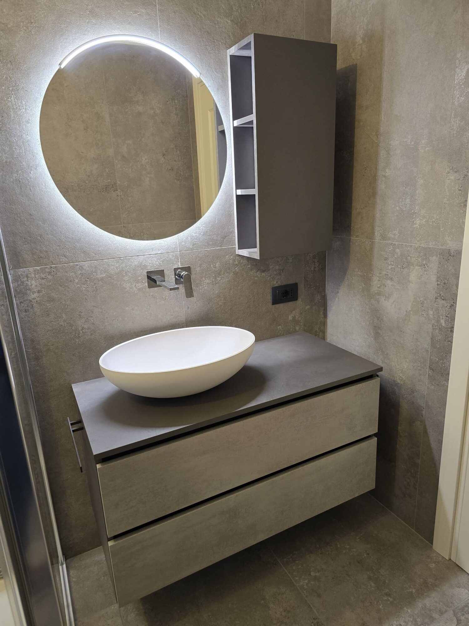 Composizione mobile bagno Ares titano
