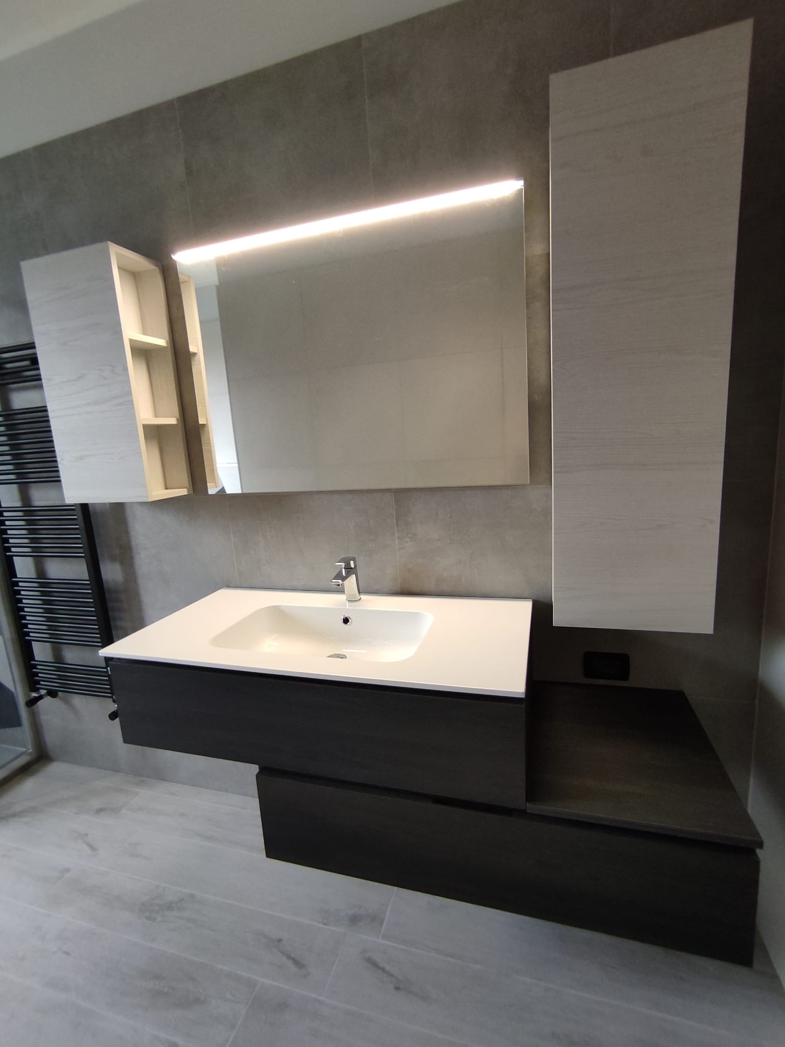 Composizione mobile bagno evoq vulcano