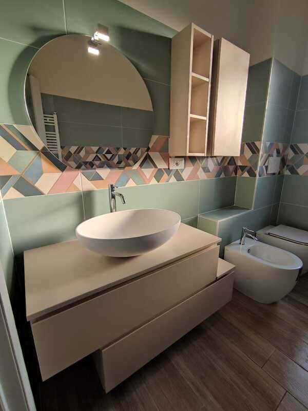 Composizione mobile bagno papiro opaco