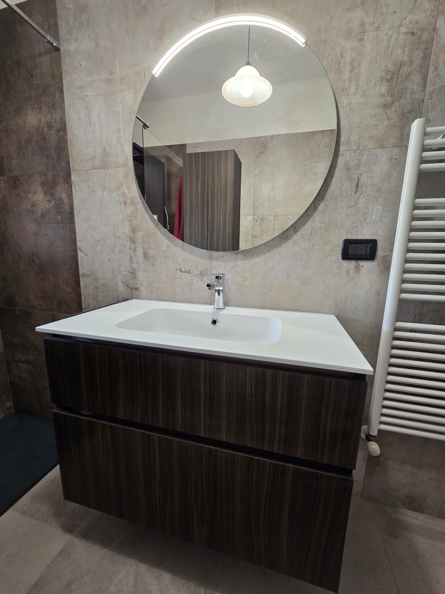 Composizione mobile bagno sospesa Eucalipto
