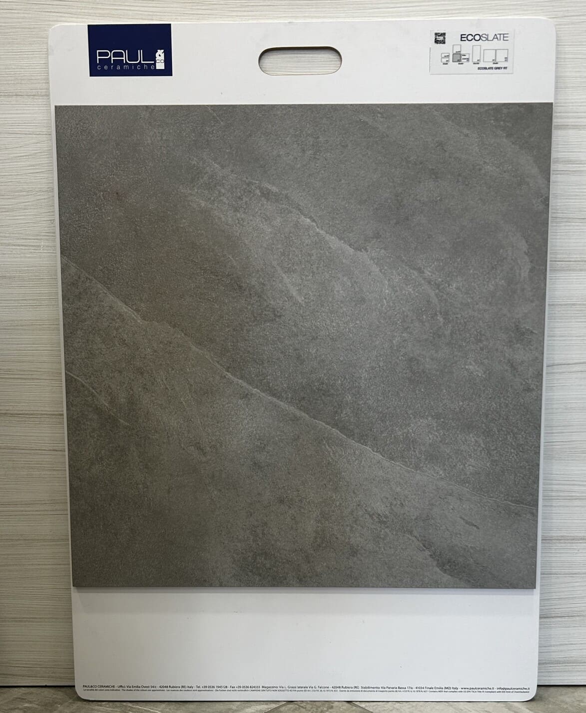 Piastrella per pavimento e rivestimento effetto ardesia 60x60 Ecoslate grey