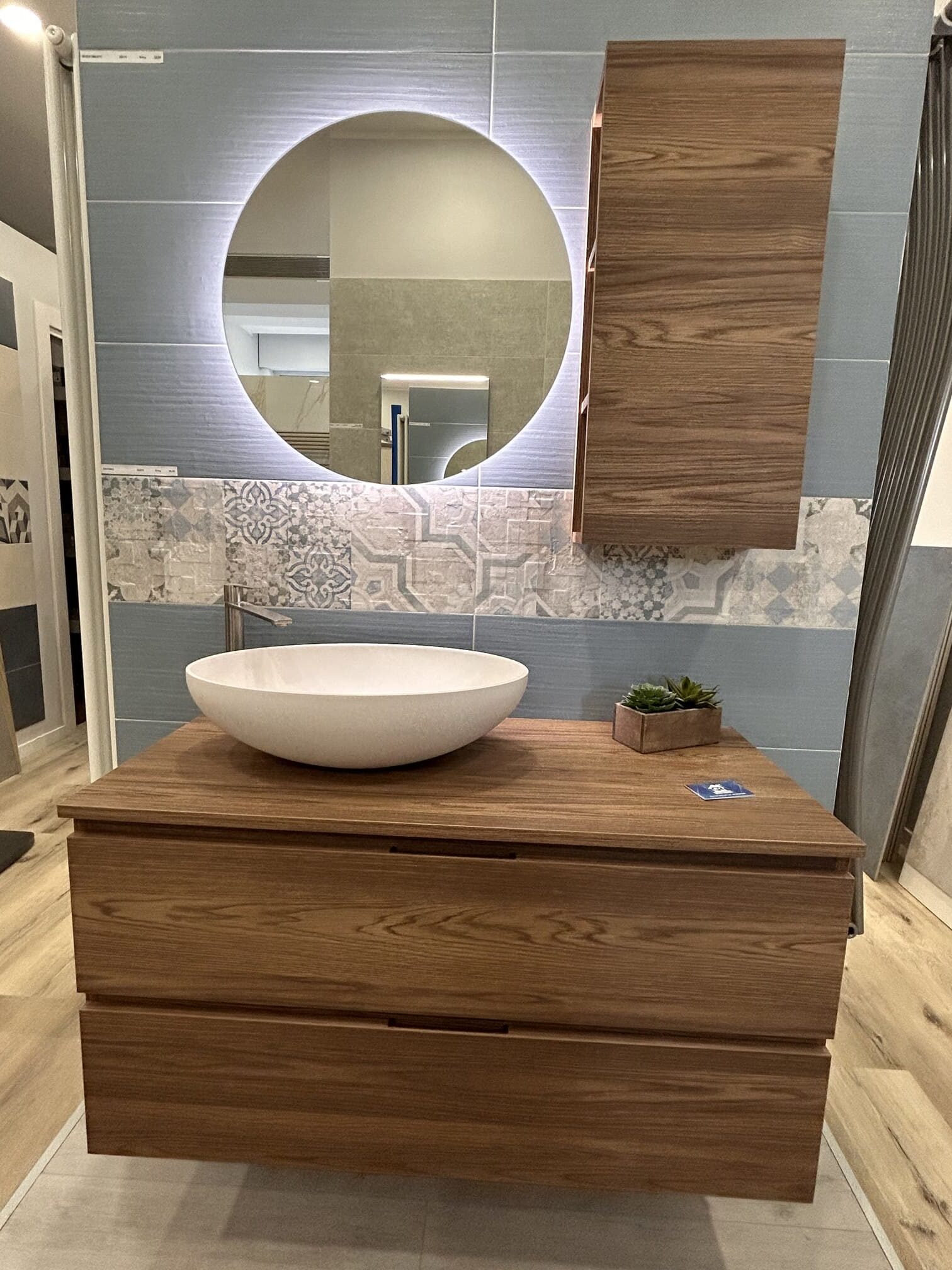 Composizione Mobile Bagno evoq brown sospesa 105 cm