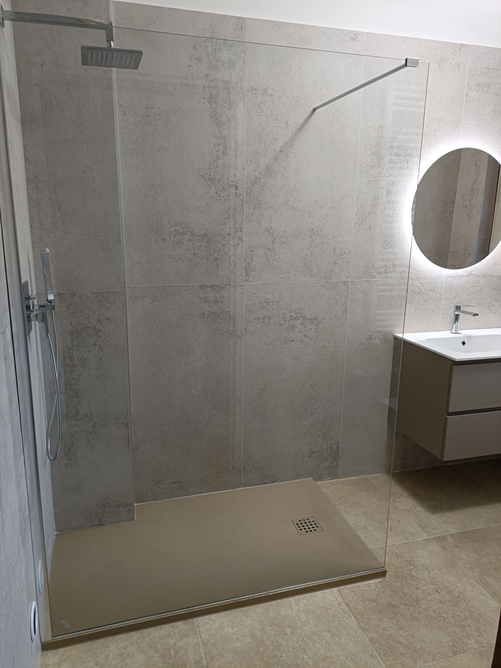 Parete fissa doccia walk-in 140 cm