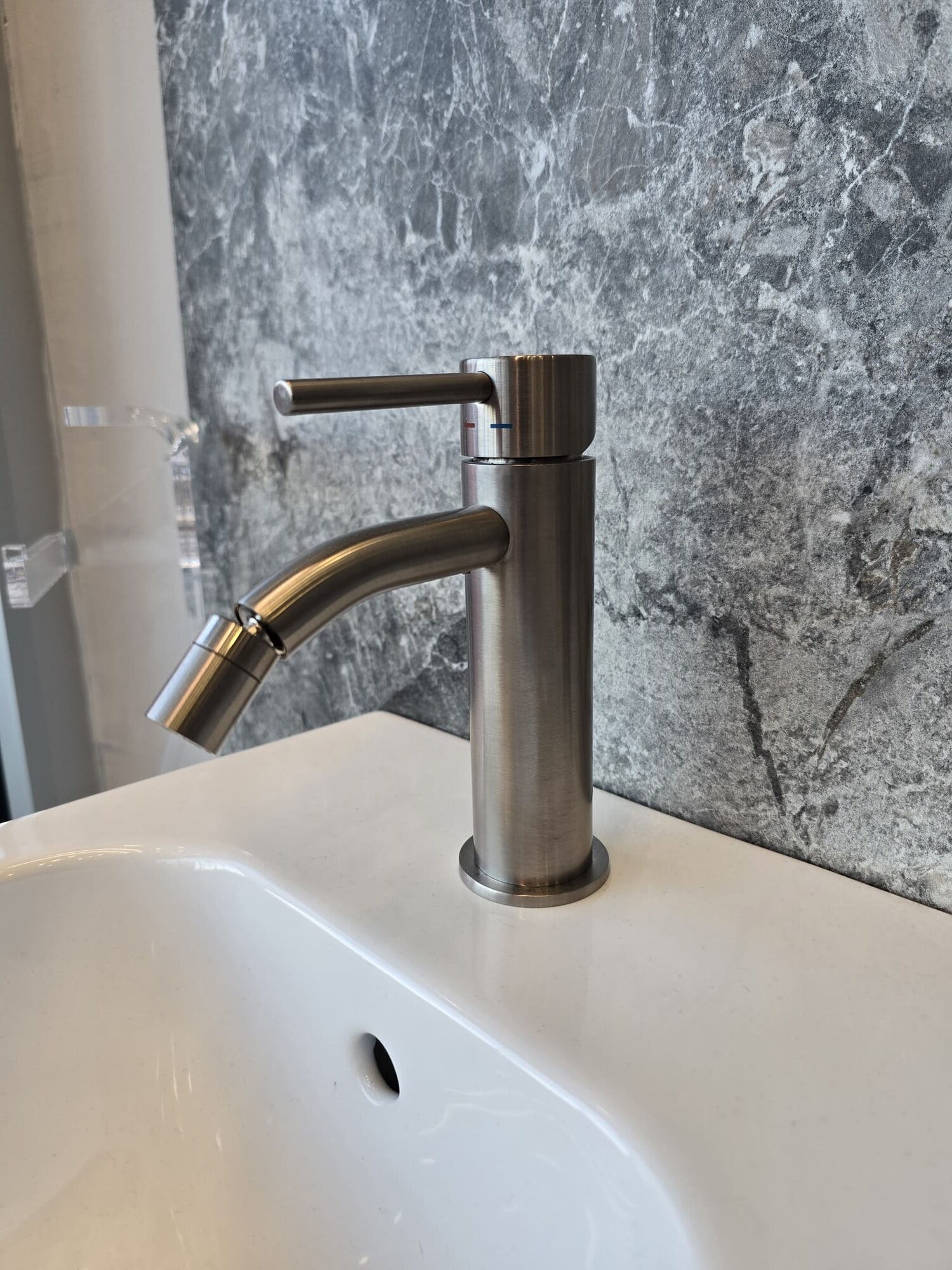 Miscelatore per bidet light satinato