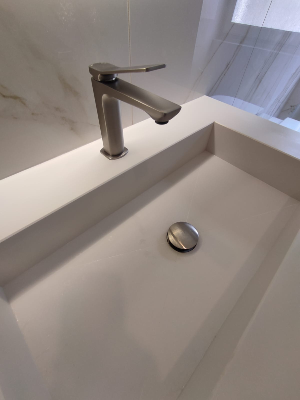 Miscelatore per lavabo Tilt Cromo Satinato