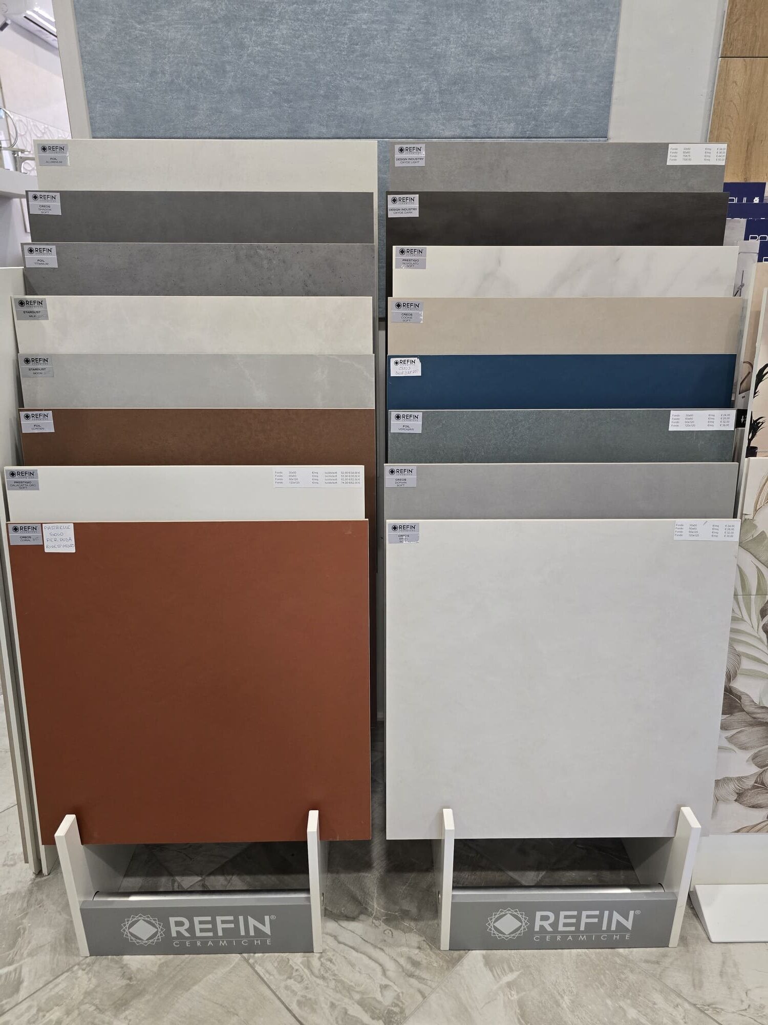 Rivestimento in gres 60x60 effetto resina